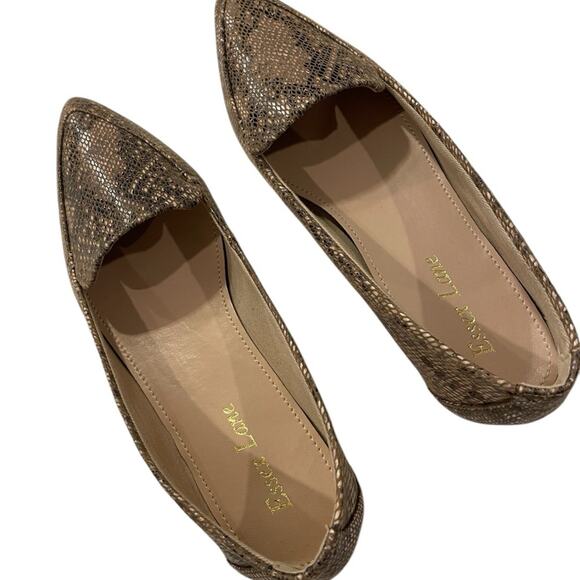 ESSEX LANE Flats – Snake Print, Pointed Toe, Sz 6, NWOT, Neutral Edge - Picture 5 of 7